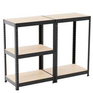 Smal förvaringshylla metall, 60x40x180 cm
