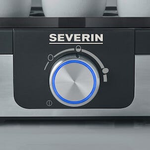 Severin Deluxe eggkoker med elektronisk styring, 6 egg