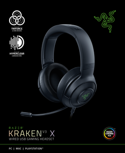 Razer Kraken V3 X USB gaming headset för PC och PS4