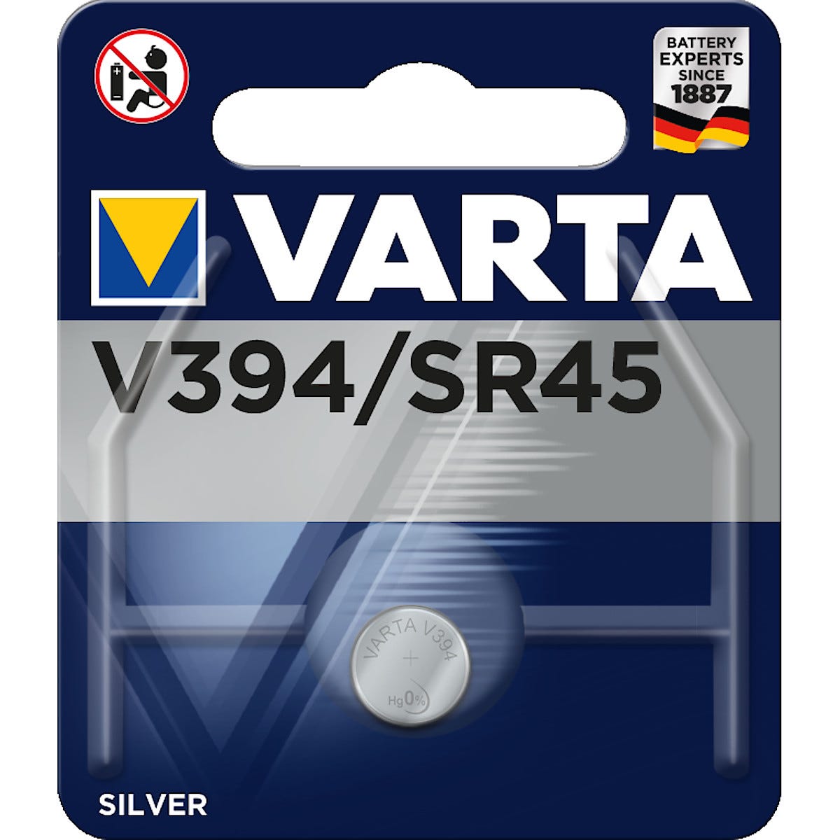 VARTA V395SR57 knappcellebatteri | Clas Ohlson Klokkebatteri Varta V394 batteri (SR45)