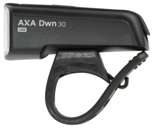AXA Dwn 30 cykellampa fram USB, 30 lux, 50 m 