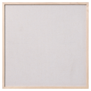 Oppslagstavle i kork, lin og tre, 60x60 cm