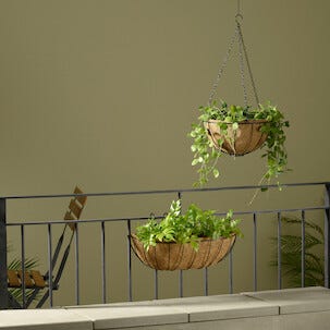 Ampel med kokosmatta utomhus, diameter 30 cm