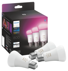 Philips Hue White and Color Ambiance 6,5 W E27, Bluetooth 3-pack