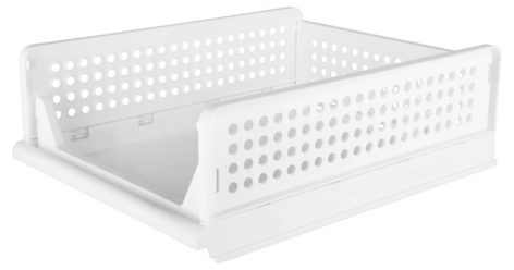 Klappbox med öppen front, vit