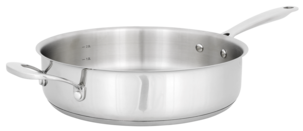 Traktørpanne med lokk 26 cm, rustfritt stål