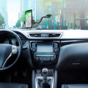 Mobilhållare med klämfäste och sugpropp, Celly  Mount Flex Plus