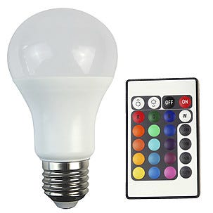 LED-lampa E27 RGB+W