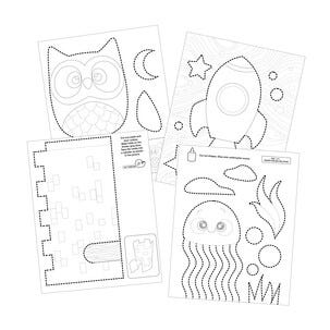 Fiskars Cut & Learn barnesaks med bok, høyre, fra 6 år