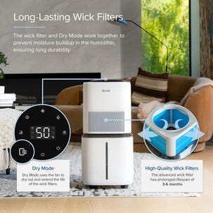 Wick-filter till Levoit 6000S luftfuktare, 4 pack