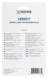 Moppkit Ecovacs D-CC3H, 3-pack