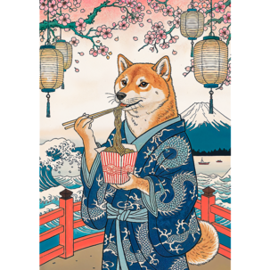Pussel Trefl Pets as Art, Shiba's Noodle Meditation, 500 bitar