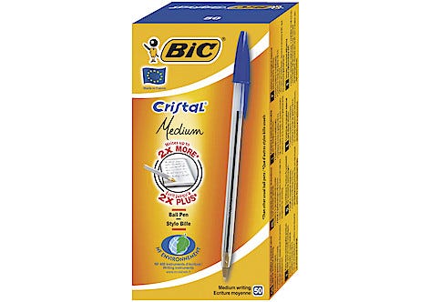 Bic Cristal Medium kulepenn, 50-pack
