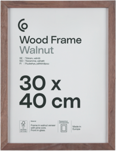 Fotoramme av FSC-merket tre på 30 x 40 cm