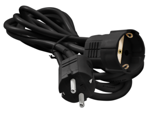 Skarvsladd jordad inomhus, 3 meter