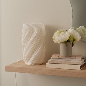 Northlight Mille Pöytävalaisin 3D-muotoilu valkoinen