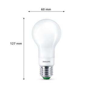 Dimbar varmhvit LED-pære E27 A60 4 W, Philips Ultra Efficient