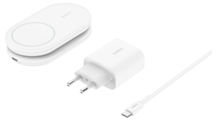 Belkin BoostCharge 2-i-1 laddstation, WIZ028vf
