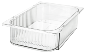 Laatikon jakaja säädettävä, läpinäkyvä