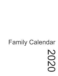 Familjekalender 2020, engelska