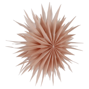 Adventsstjärna veckat papper rosa 60 cm Northlight