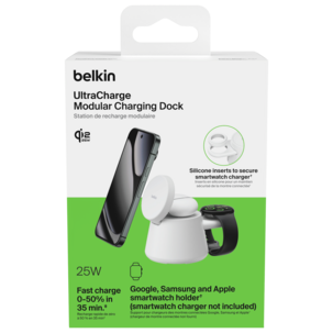 Belkin UltraCharge Modular laddstation Qi2, 25 W