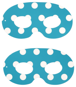 Partymaske, prikkete, 10-pakning