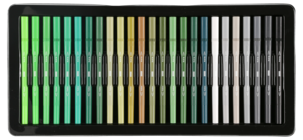 Tuschpennor dubbel spets, 100-pack