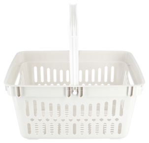 Handlekurv i plast, med håndtak, 48 x 33 x 25 cm