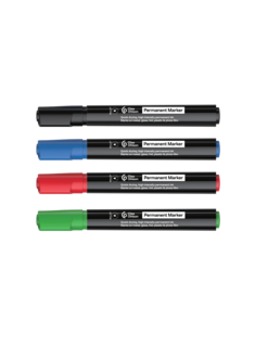 Märkpenna rund spets, 4 färger, 4-pack