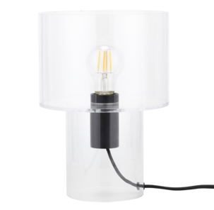 Northlight Kiara bordlampe i transparent akryl, 28 cm