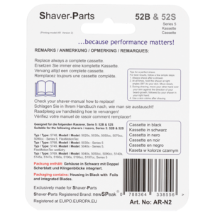 Barberhode 52B til barbermaskin Braun Series 5