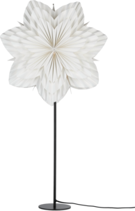 Northlight adventsstjärna veckad blomma, vit