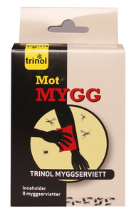 Trinol myggserviett, 8 stk.