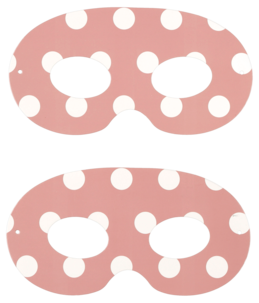 Partymaske, prikkete, 10-pakning