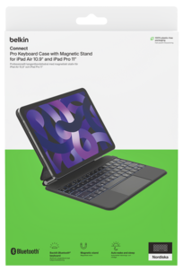 Näppäimistökotelo iPad Air 10,9 ja iPad Pro 11 tuumaa