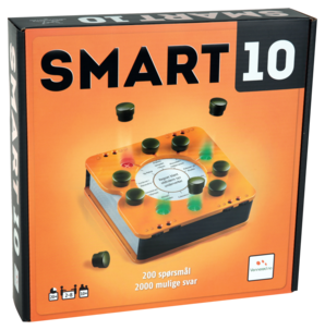 Smart 10 spill med spørsmålskort, norsk versjon, fra 14 år