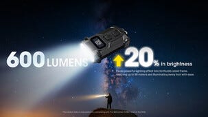 Nitecore TINI3 mini ficklampa LED 600 lm, laddningsbar USB-C