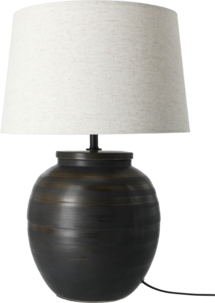 Northlight Elvira bordslampa med keramikfot, 52,5 cm