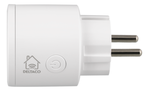 Deltaco SH-P01 smart plug wifi 10A innendørs, hvit