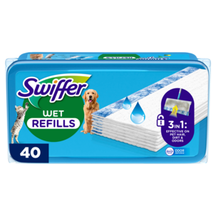 Swiffer Wet Pet våtmopper refill, 40-pakning