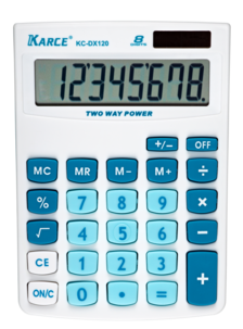 Kalkulator og lommeregner solcelle / batteri