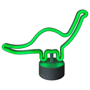 Uppladdningsbar lampa dino, grön neon, Northlight