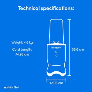 NutriBullet Ultra 1200 blender svart, NB1206DGCC