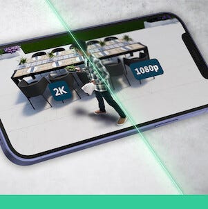 Arlo Essential 2 2K övervakningskamera, 2-pack