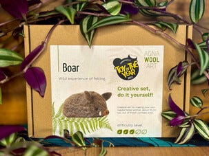 Agna Wool Art Kit ullfilting, villsvin, 10 cm