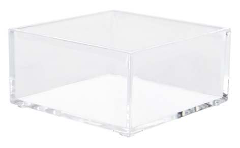 Stapelbar organizer, låda i klar plast