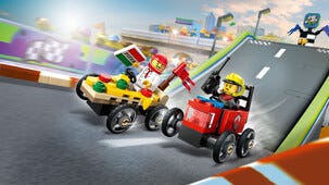 LEGO City racinglekesett med pizzabil mot brannbil 60458, fra 5 år
