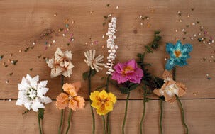 Pärlset blommor pysselset, från 12 år