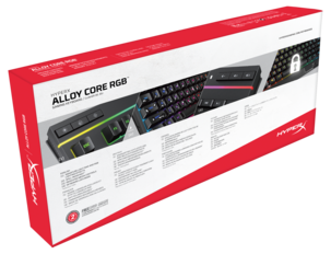 HyperX Alloy Core RGB, gaming-tastatur (nordisk layout)